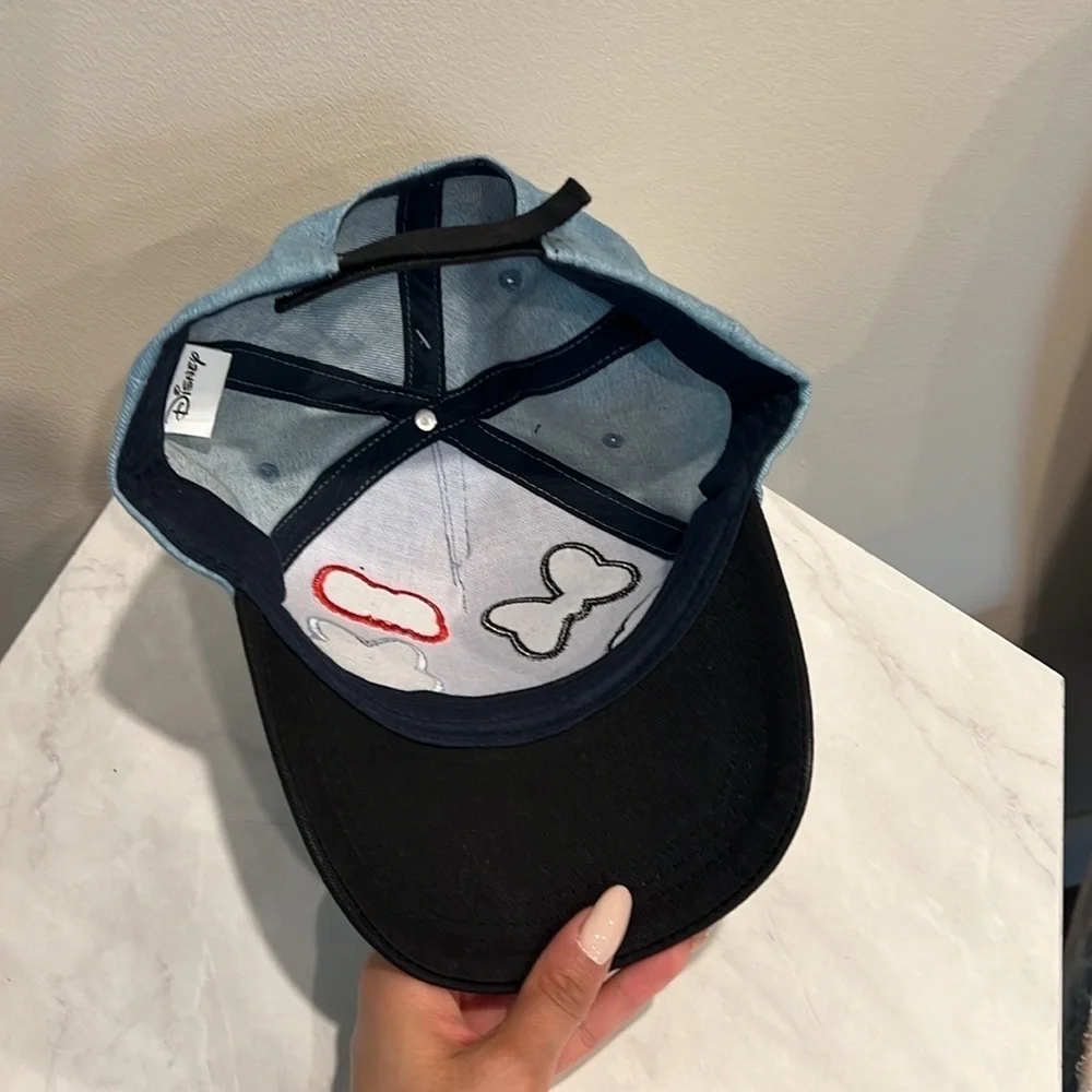 🔥NWT Disney Blue and Black Denim Cap unisex Adjustable Size🔥